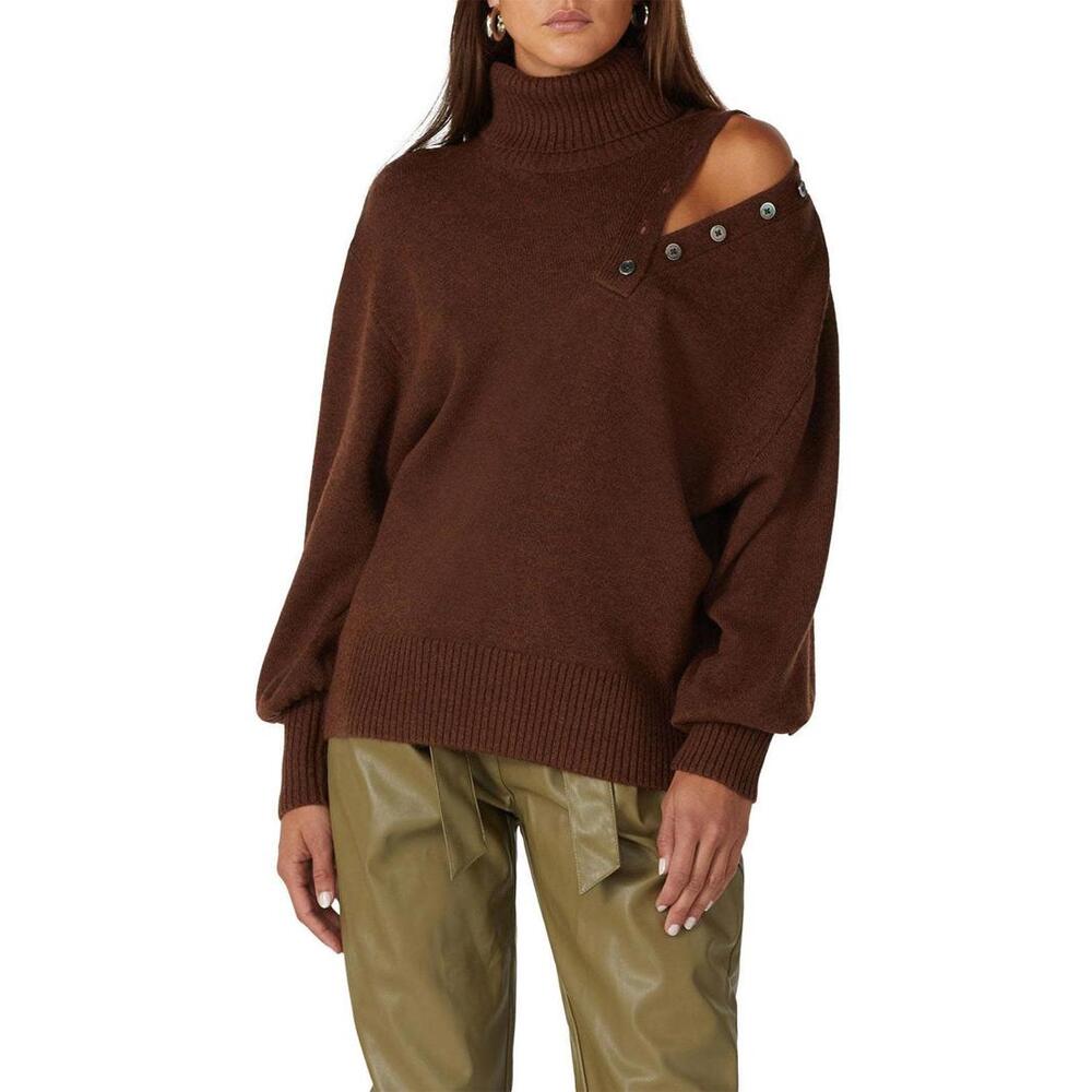 Marissa Webb Blake Button Turtleneck Sweater Size XS (Damaged Buttons)